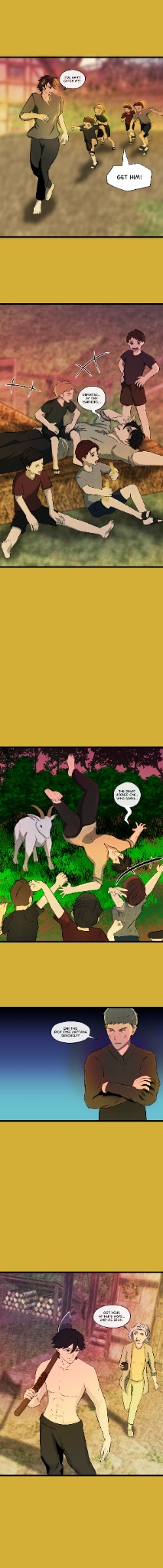 Early original sequence showing friends running and training together